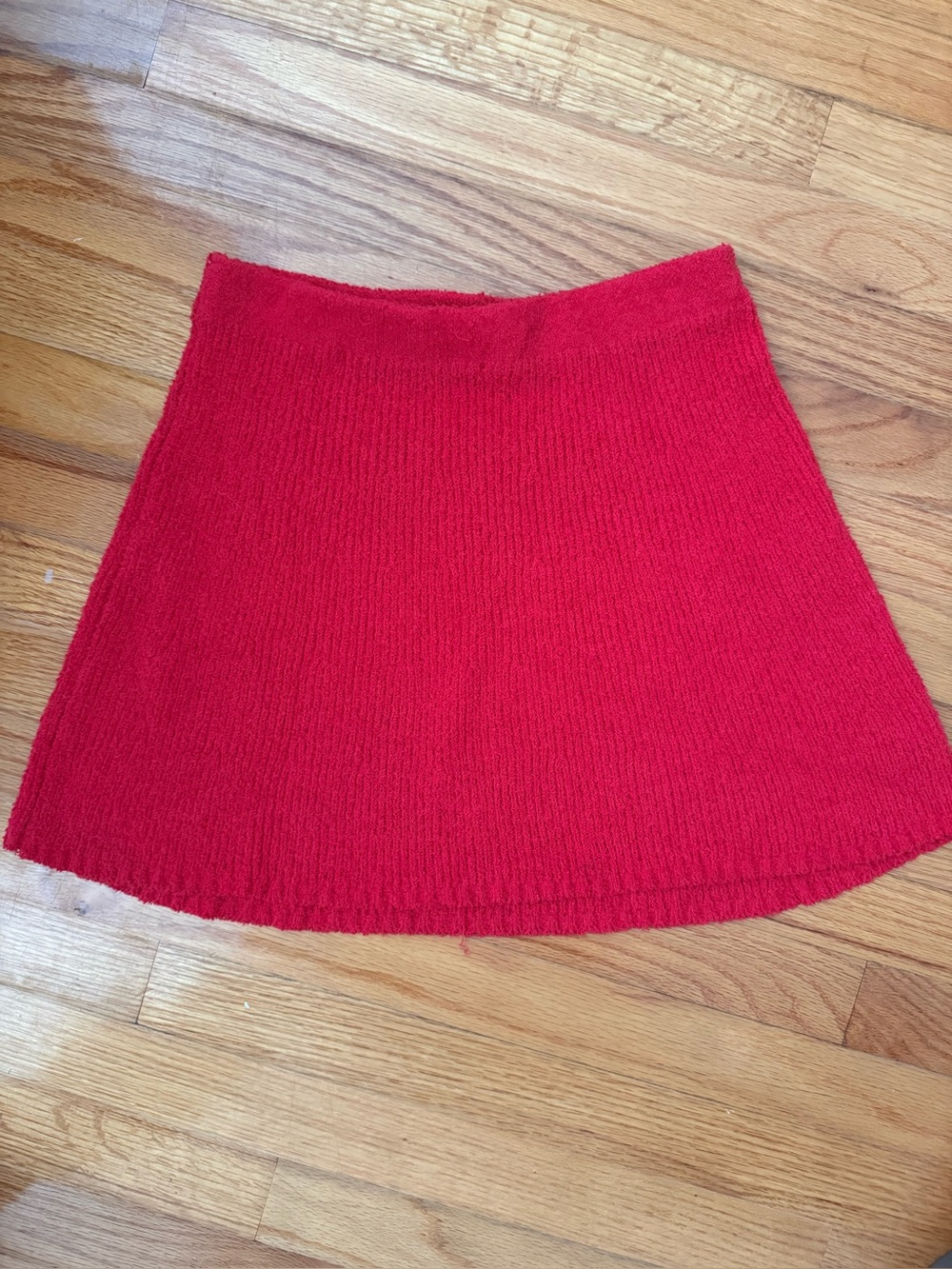 Day+Moon red Chenille Mini Skirt
